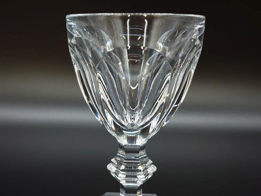 フランス　Baccarat　バカラ　アルクール　優雅なひとときを演出するワイングラス3客セット(フルレッドクリスタルガラス)(R-073819)