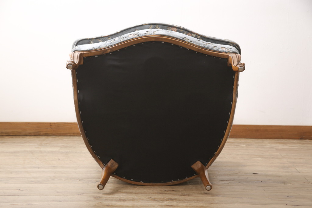 中古　DREXEL HERITAGE(ドレクセルヘリテイジ)　 Upholstery(アップホルスタリー)　エレガントな佇まいのラウンジチェア(定価約59万円)(一人掛けソファ、1P、アームソファ)(R-054755)