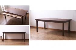 イギリスビンテージ　マホガニー材　脚先のデザインまでかわいい!　キャスター付きバタフライテーブル(サイドテーブル、コンソールテーブル、エクステンションテーブル、ヴィンテージ)(R-060566)