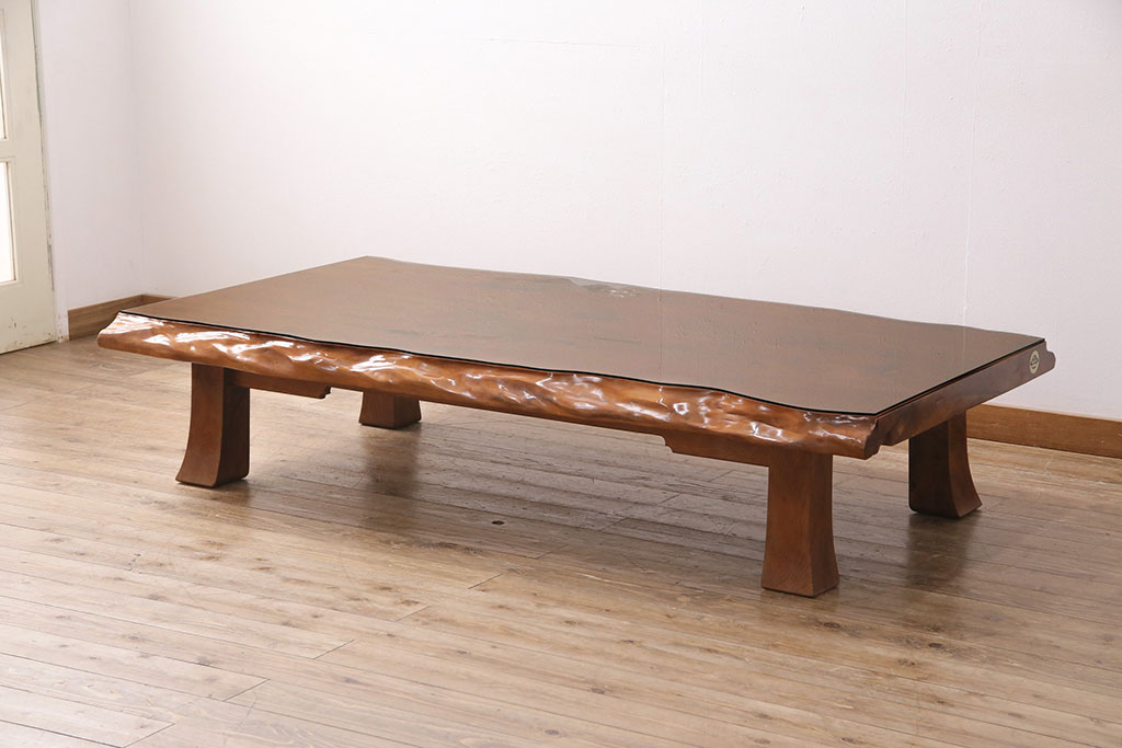 座卓 一枚板 ダイニングテーブル ローテーブル 高級-