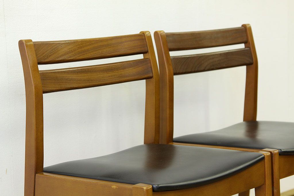 ヴィンテージ家具　北欧ビンテージ　ダイニングチェア2脚セット(椅子、イス、チェア)