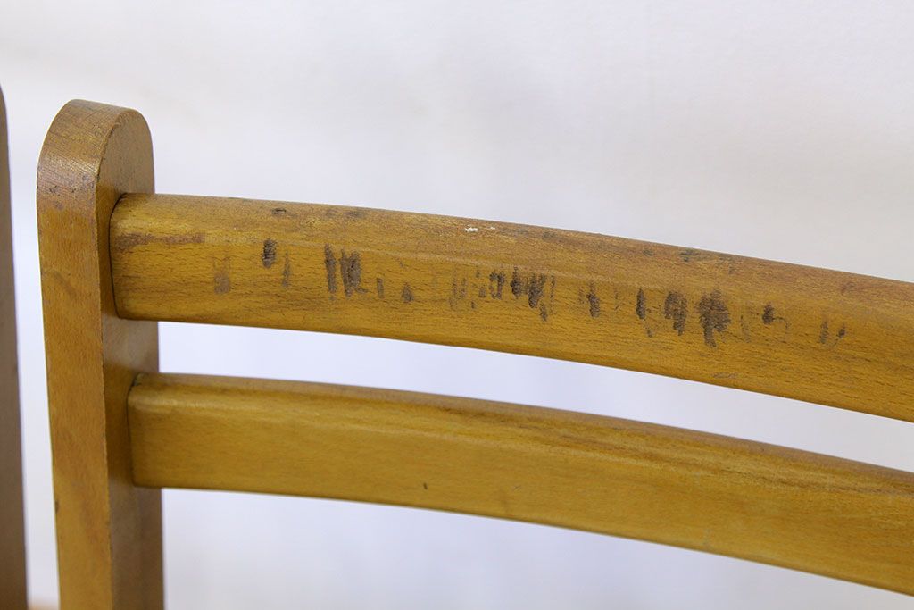ヴィンテージ家具　イギリスビンテージ　フォールディングチェア折り畳み椅子2脚セット