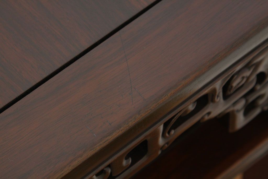 アンティーク家具　古民具・骨董　本紫檀無垢、古作唐木テーブル
