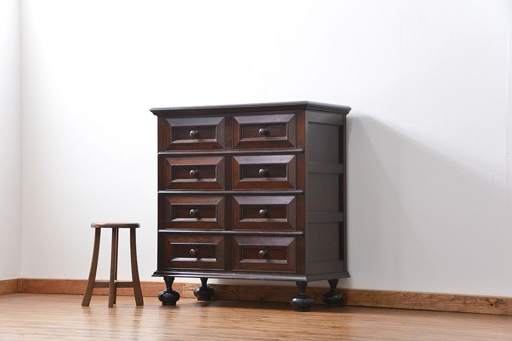 中古美品 松本民芸家具 希少なC型ボールフット洋タンス 定価約52 中古美品 松本民芸家具 希少なC型ボールフット洋タンス 定価約52