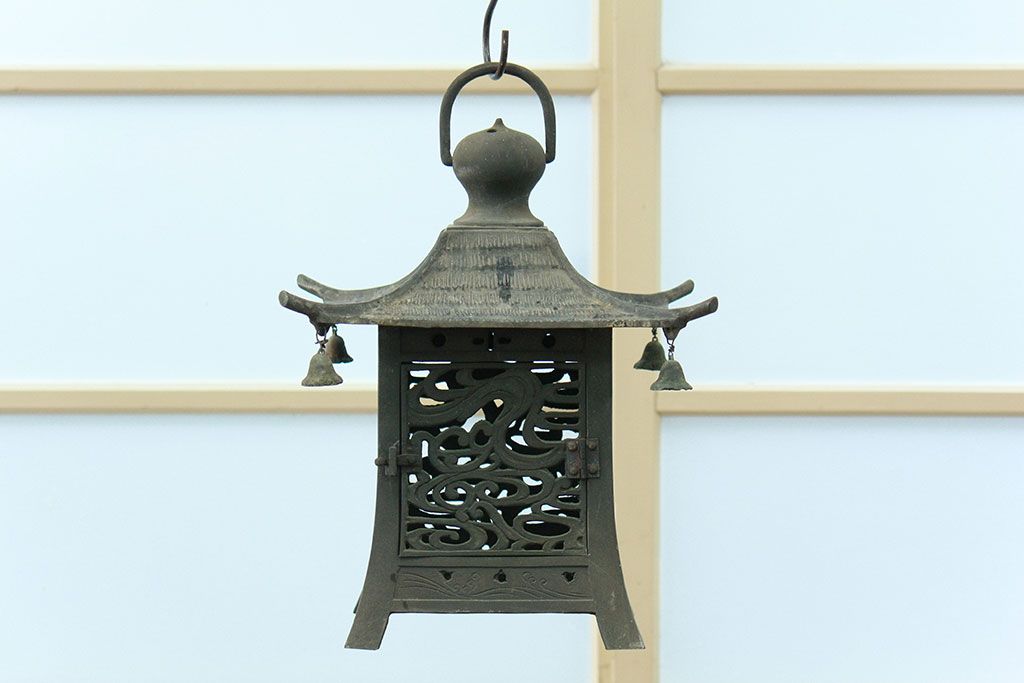 古民具・骨董 味のある吊り灯篭