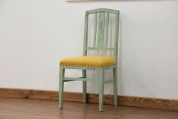 アンティーク家具　アンティークペイント かわいいデザインの椅子(チェア、イス)