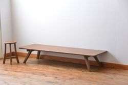 アンティーク家具　アンティーク 折り畳み式の横長テーブル(7)(作業台、机、裁ち板)