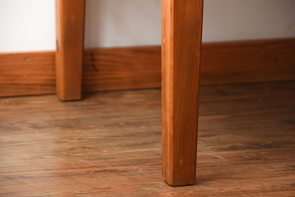 アンティーク家具　和製アンティーク　古い木製の木味の良いベビーベッド(ベンチ・ソファ)