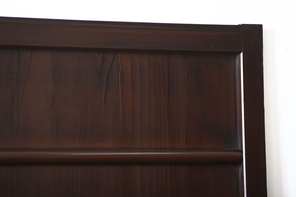 古民具・骨董　古い木製のアンティーク舞良戸(2)
