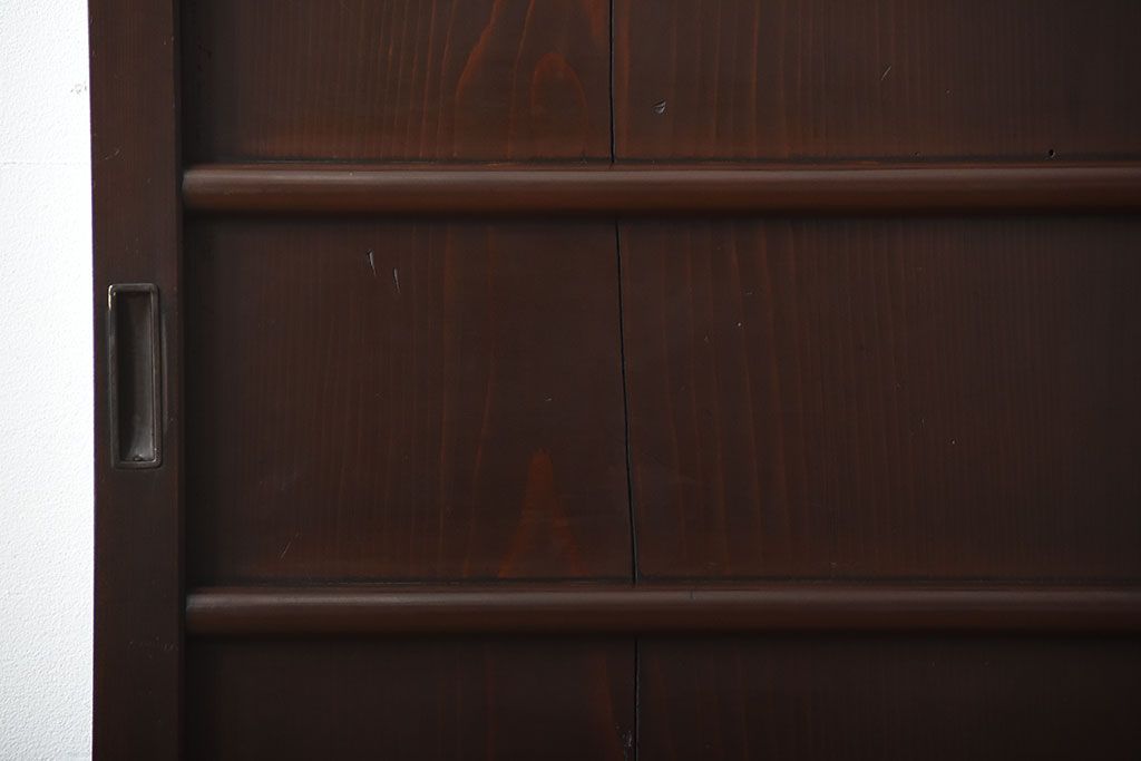 古民具・骨董　古い木製のアンティーク舞良戸(3)