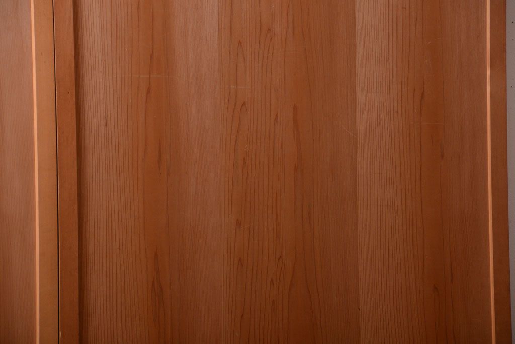 アンティーク　ナチュラルな古い木味のシンプルな舞良戸2枚セット