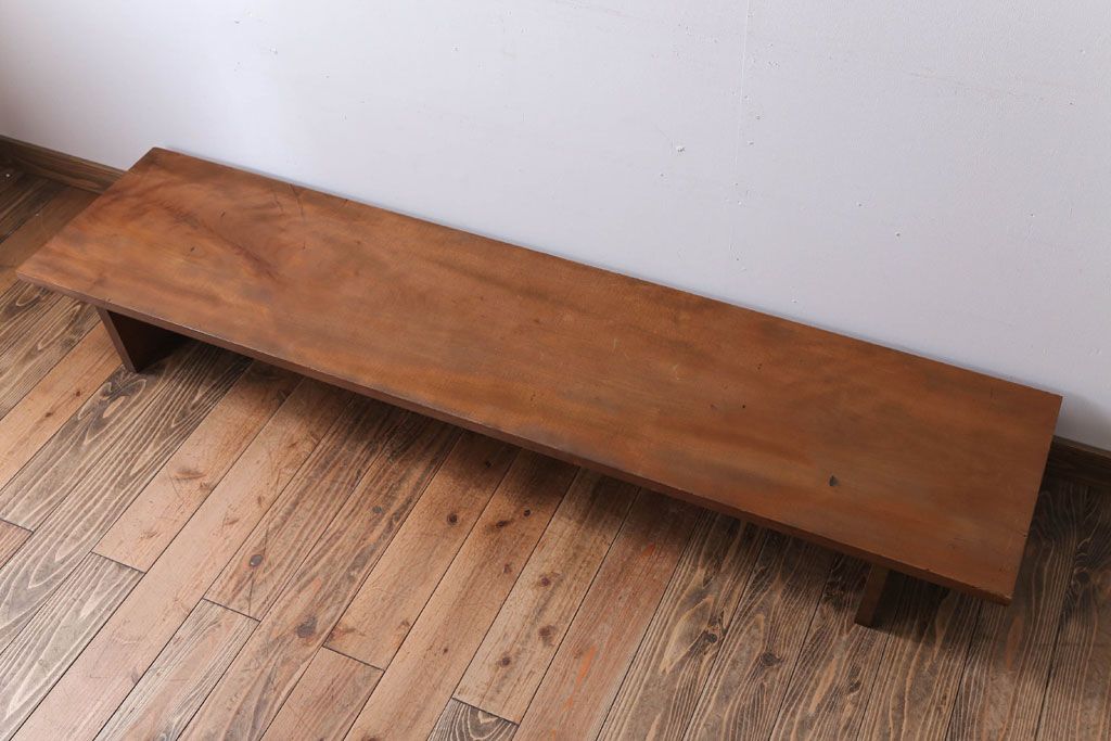 アンティーク家具　和製アンティーク　古い木が味わい深い天板一枚板の裁ち板(2)