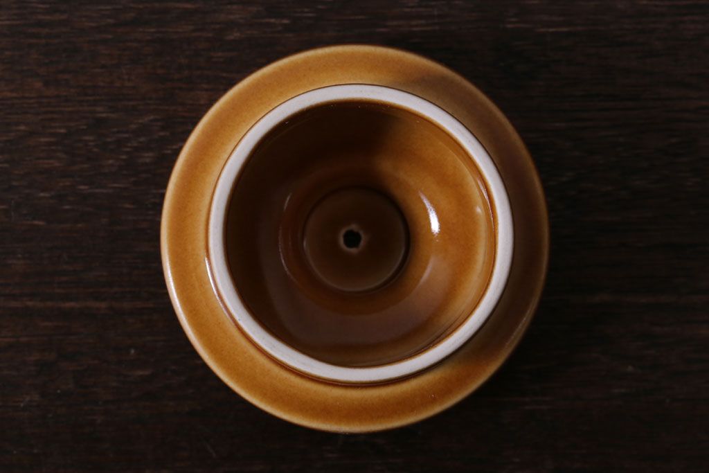 イギリスビンテージ　HORNSEA(ホーンジー)　SAFFRON(サフラン)シリーズ　コーヒーポット&大小ジャグ3点セット(洋食器)