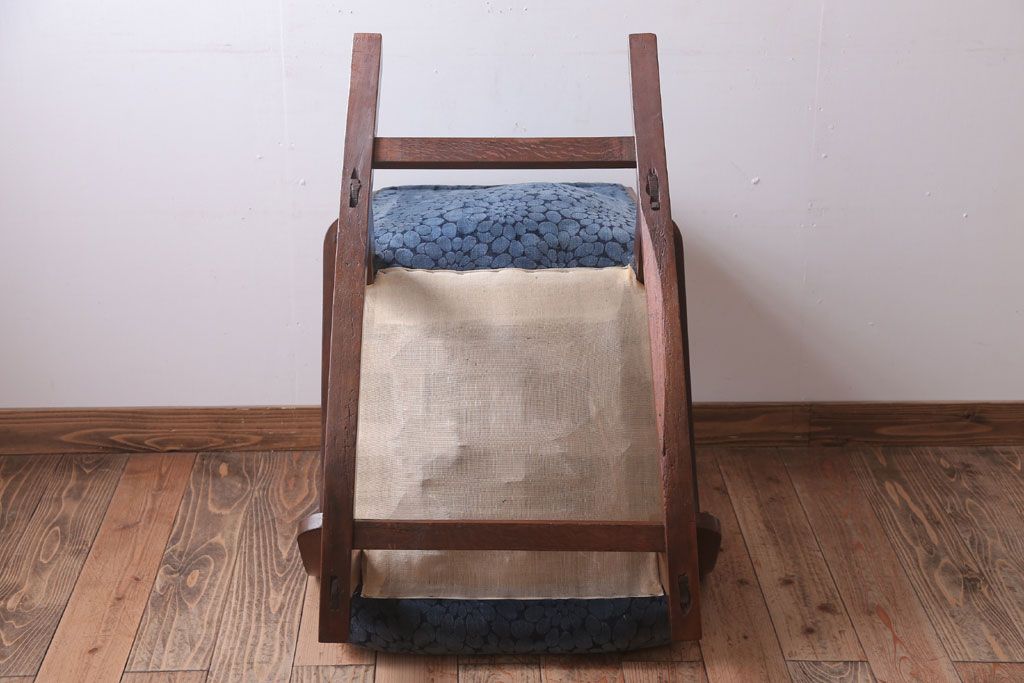 和製アンティーク　オリジナル座面の珍しい美品ロッキングチェア