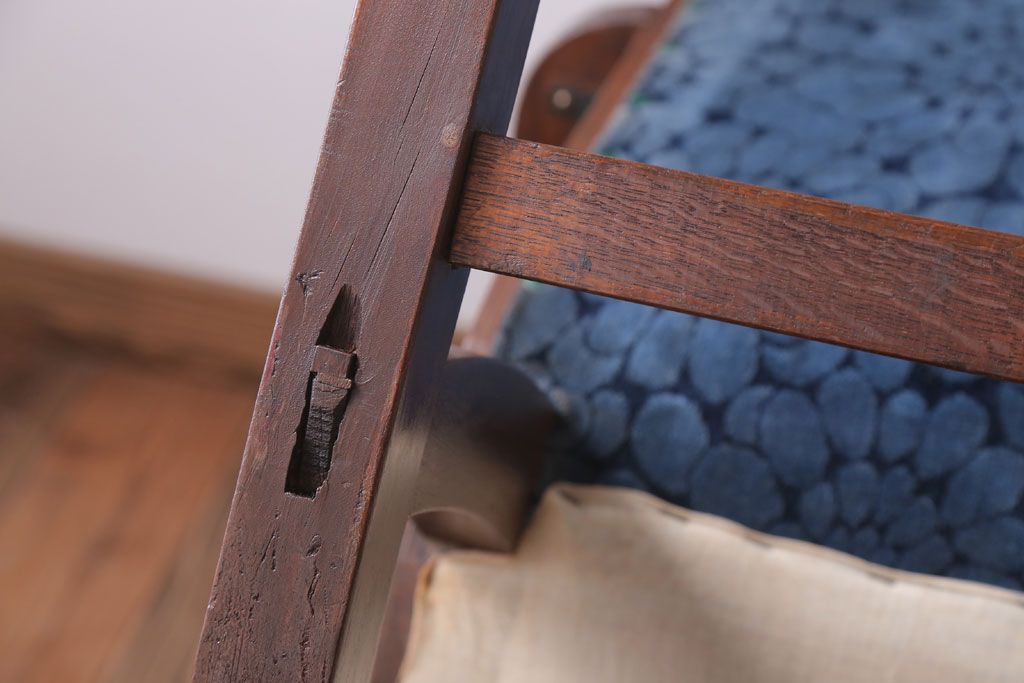 和製アンティーク　オリジナル座面の珍しい美品ロッキングチェア