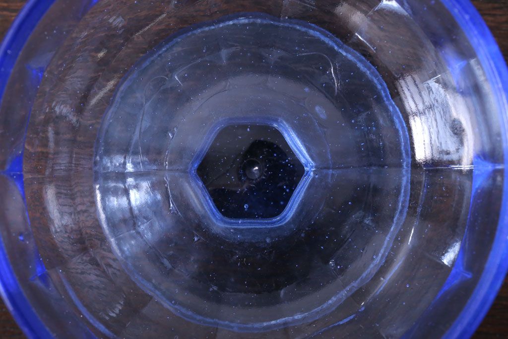 アンティーク雑貨　和製アンティーク　レトロな氷コップ2個セット(プレスガラス)(2)