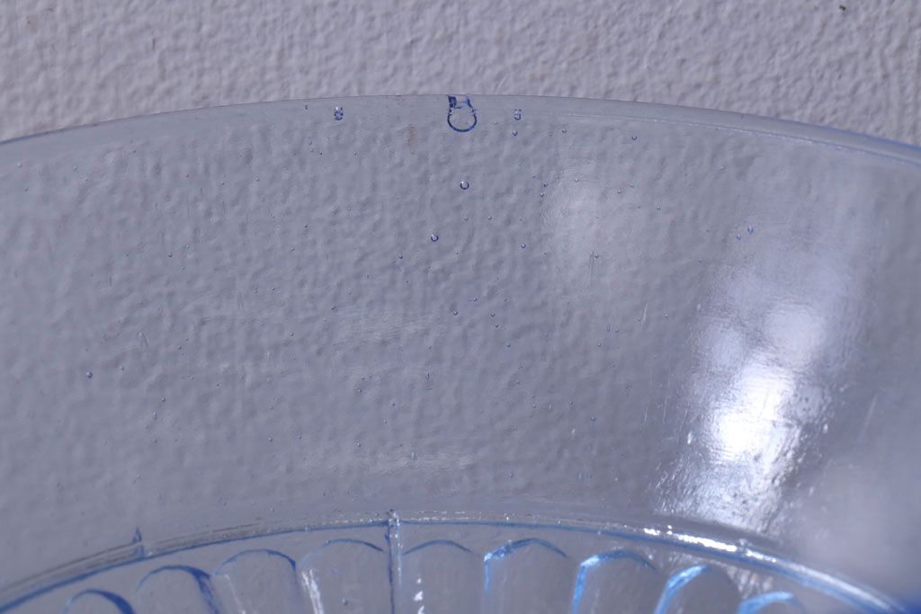 アンティーク雑貨　和製アンティーク　レトロな氷コップ2個セット(プレスガラス)(3)