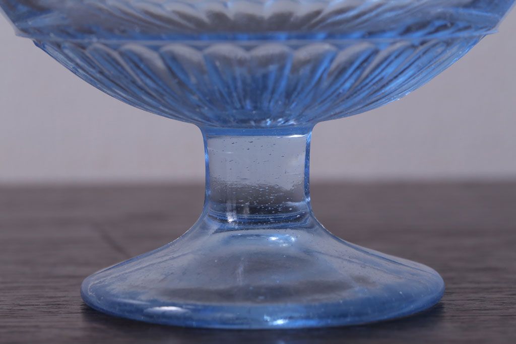 アンティーク雑貨　昭和レトロ　氷コップ2個セット(プレスガラス)(1)