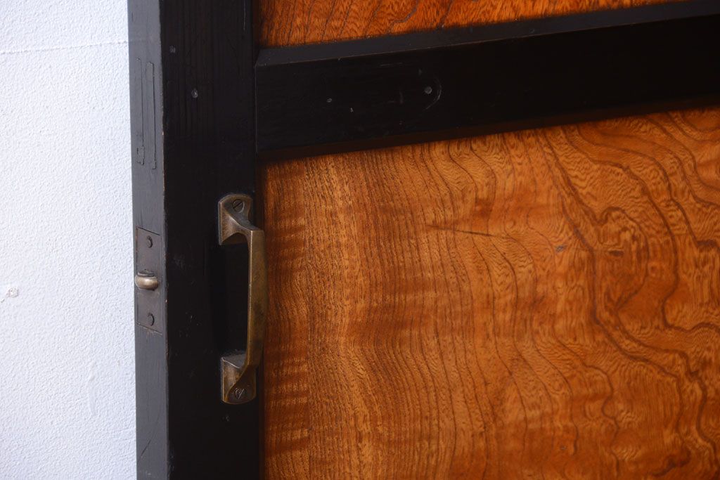 和製アンティーク　鏡板欅材!古い木のドア(扉)(2)