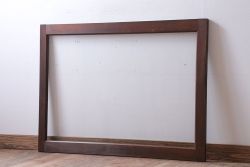 和製アンティーク　古い木のフィックス窓(ガラス戸・明り取り)(2)