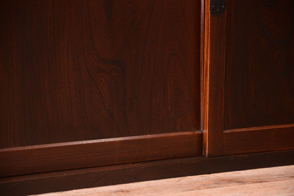 アンティーク家具　古民具・骨董　最高級品　明治期　三方欅材のアンティーク階段箪笥