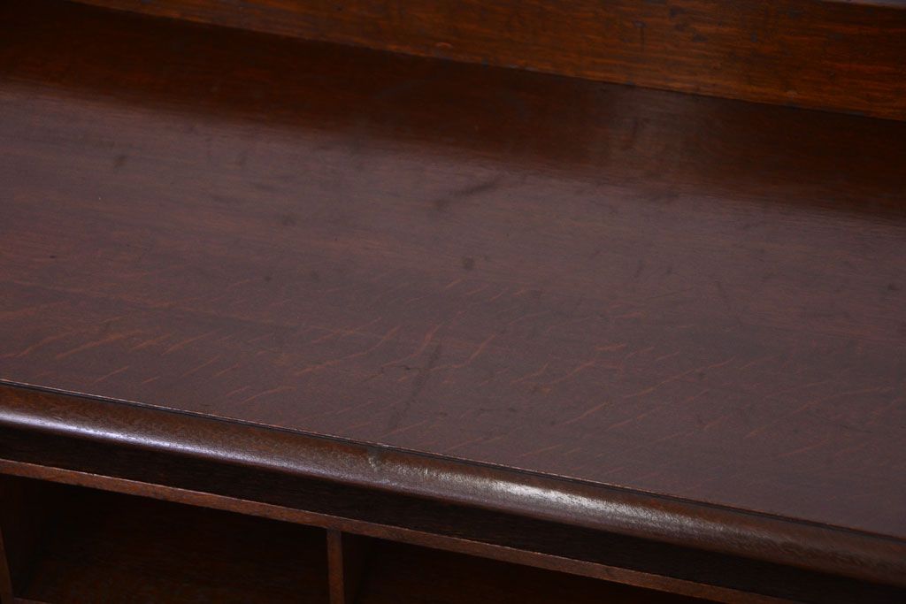 アンティーク家具　アンティーク　大正〜昭和初期　国産　ナラ材の上質な両袖机