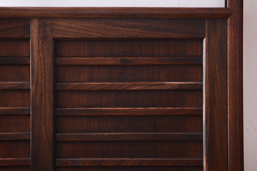 中古　民芸家具　上質な欅製の飾り棚(戸棚・収納棚)