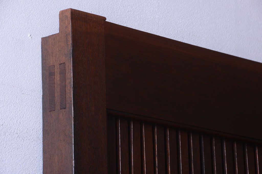 和製アンティーク　玉杢一枚板の総欅蔵戸