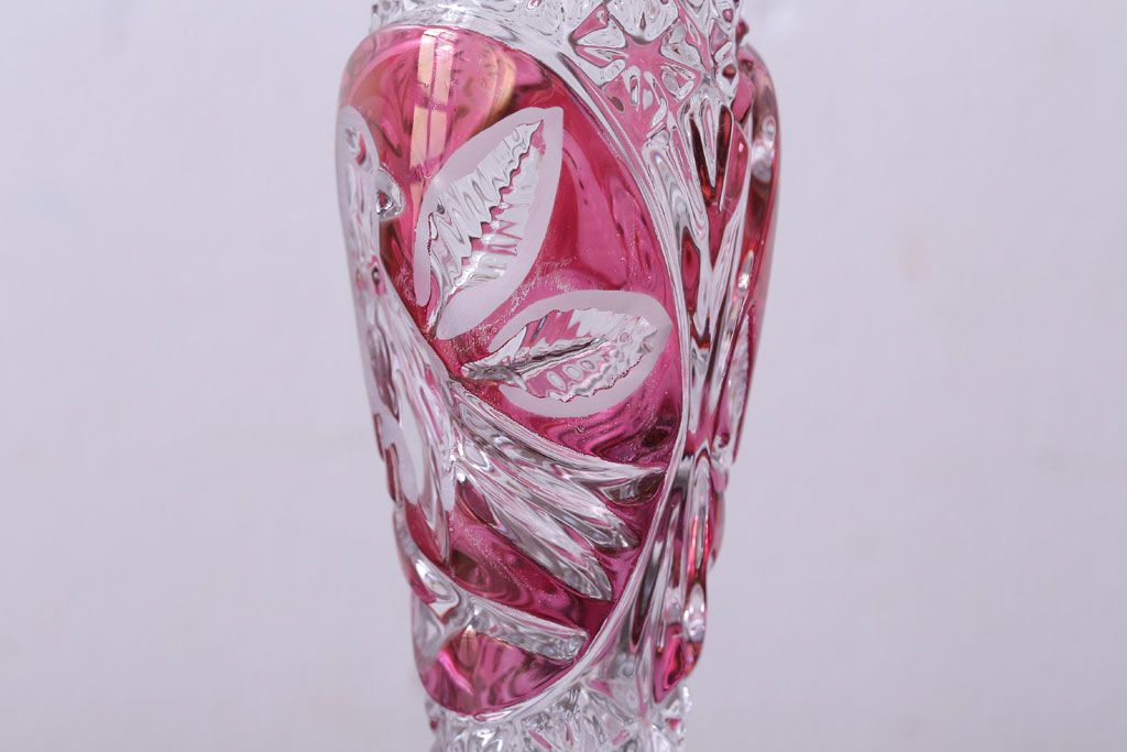 アンティーク雑貨　ビンテージ　西ドイツ　BLEI クリスタルガラス　パウダーボトル2本セット