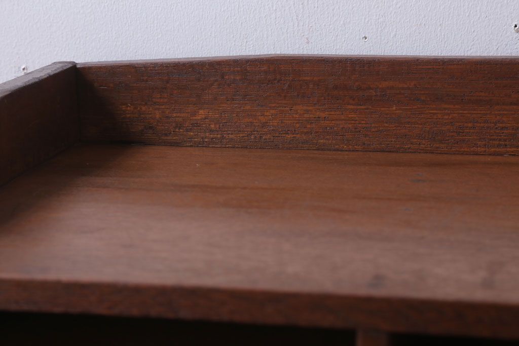 レトロ家具　昭和レトロ　古い木製の小ぶりなアンティーク書類ケース(カルテケース)