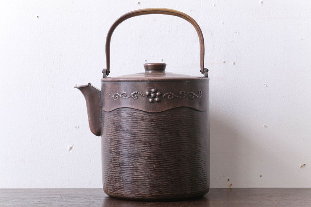 銅製ヤカン茶道具-