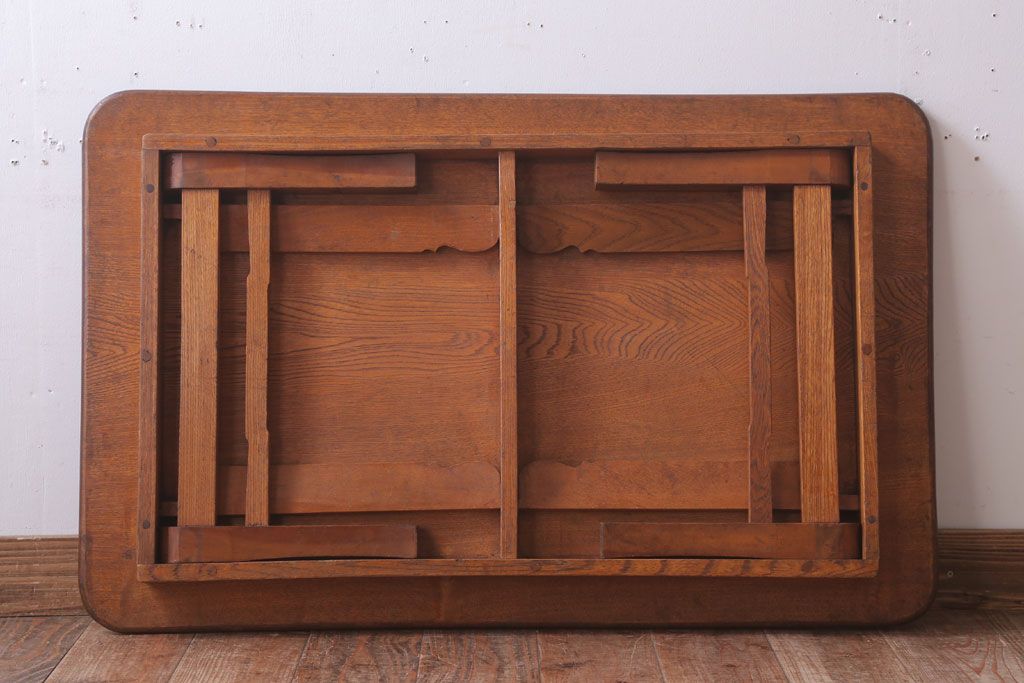 アンティーク家具　アンティーク　古い木のシンプルなちゃぶ台(センターテーブル)