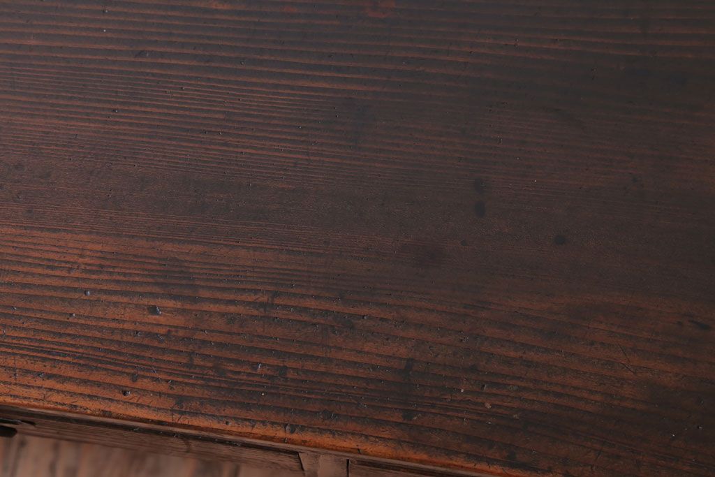 アンティーク家具　古民具・骨董　大正期　古い木の片袖文机