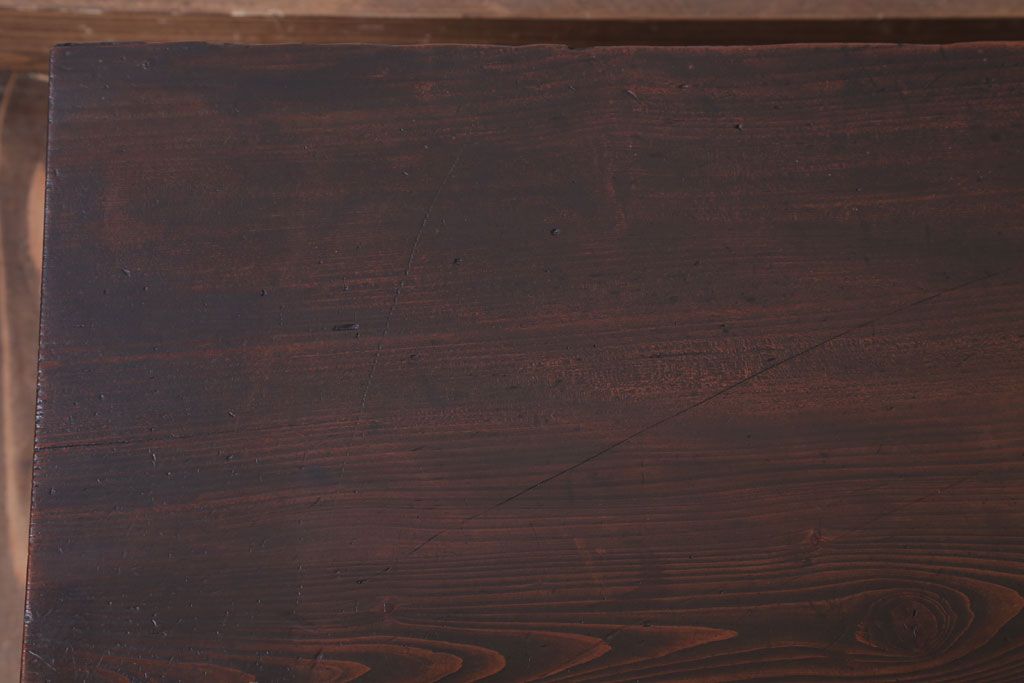 アンティーク家具　古民具・骨董　大正期　古い木の片袖文机