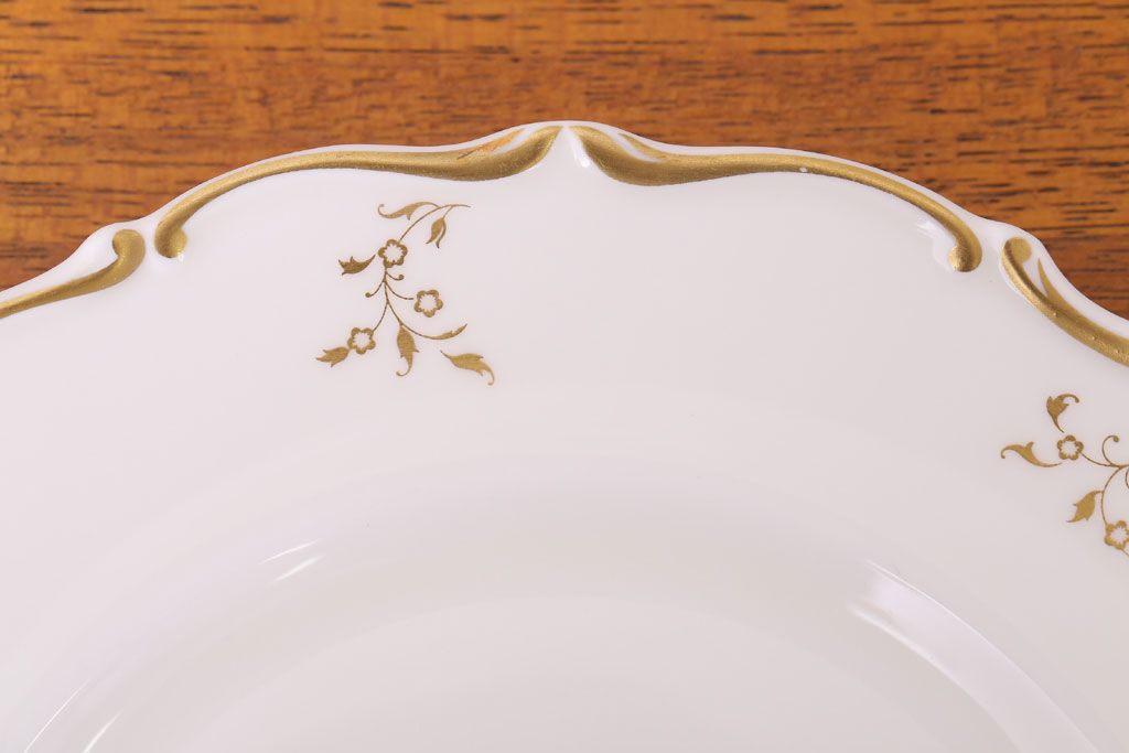 イギリスビンテージ　 ROYAL DOULTON(ロイヤルドルトン)　monteigne　デザートプレート4枚セット(洋食器)(2)