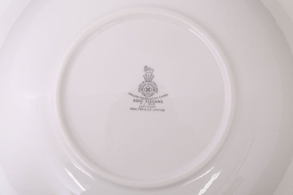 アンティーク雑貨　【T様ご成約済・ご決済用】ROYAL DOULTON(ロイヤルドルトン)　ROSE ELEGANS(ローズ・エレガンス)　チュリーン(蓋付きの深皿)(洋食器)(1)