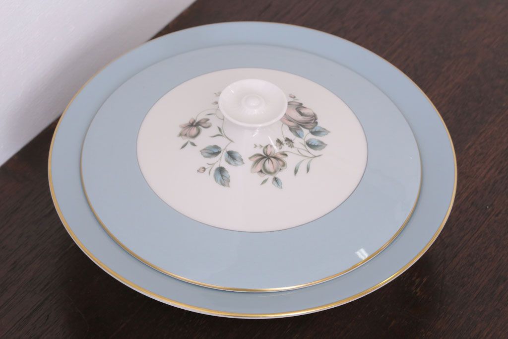 アンティーク雑貨　【T様ご成約済・ご決済用】ROYAL DOULTON(ロイヤルドルトン)　ROSE ELEGANS(ローズ・エレガンス)　チュリーン(蓋付きの深皿)(洋食器)(2)