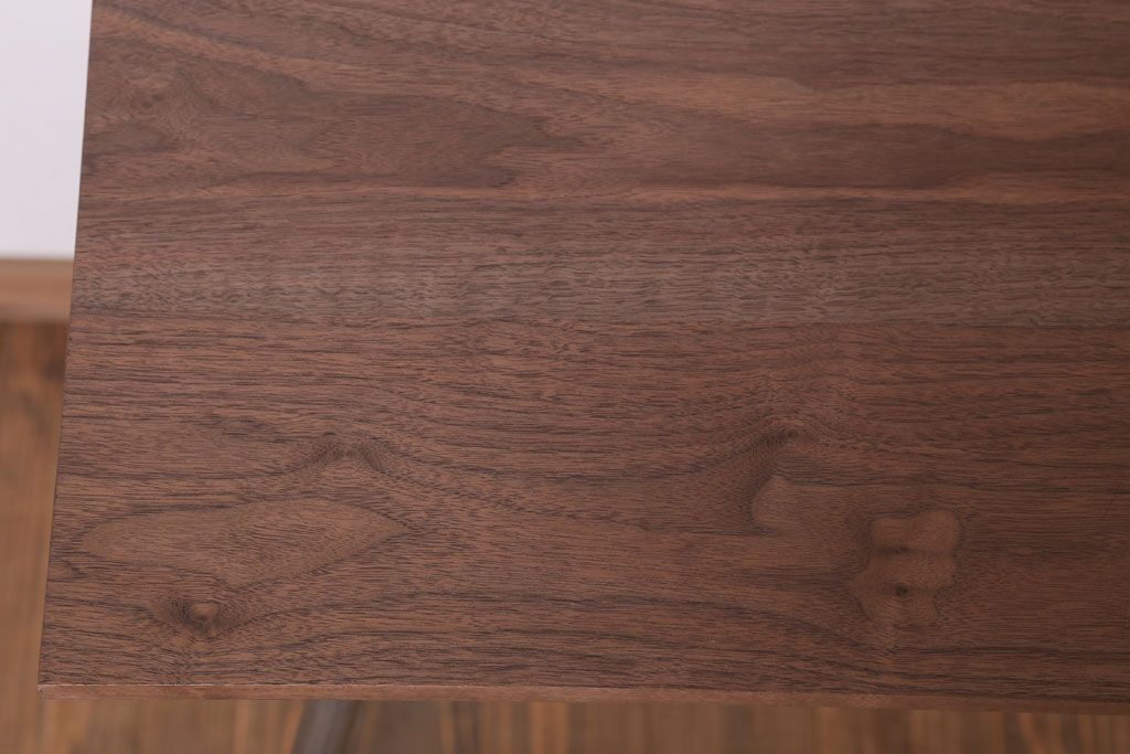 【O様ご成約分】ラフジュ工房オリジナル　鉄脚　ウォールナット材製折りたたみテーブル(作業台)