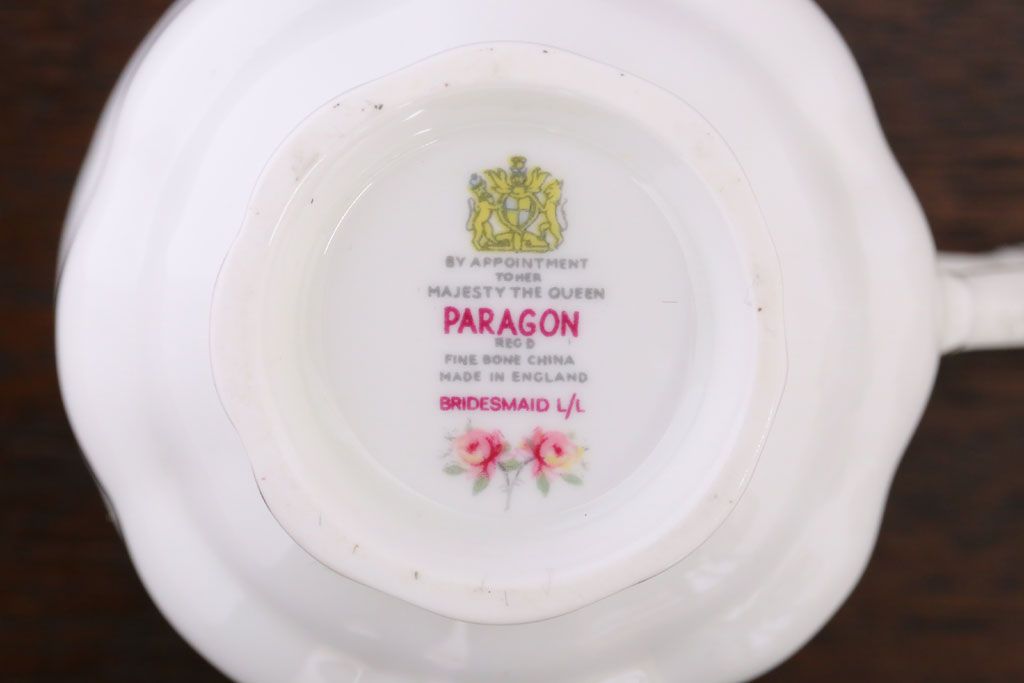 イギリス　PARAGON(パラゴン)　BRIDESMAID(ブライズメイド)　カップ&ソーサー4客セット(洋食器)
