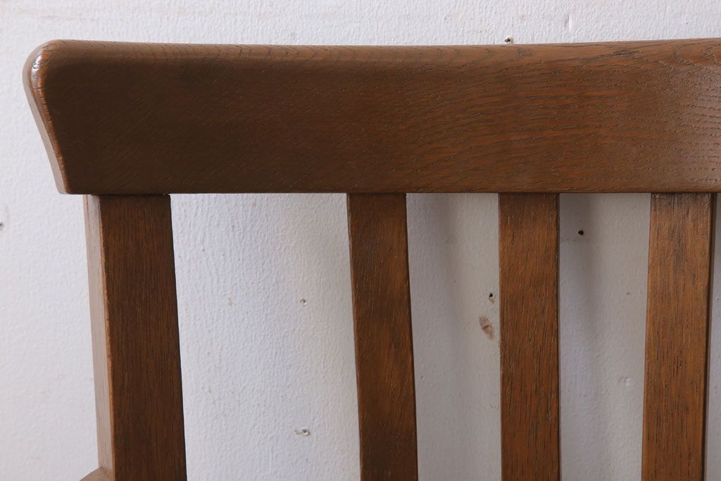 レトロ家具　和製アンティーク　古い木のレトロな回転椅子(ドクターチェア)(2)