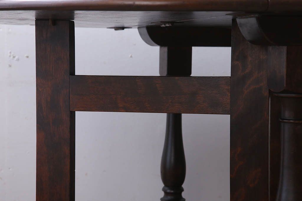 中古　松本民芸家具　28型　上質なバタフライ卓(折りたたみテーブル)(定価約16万円)