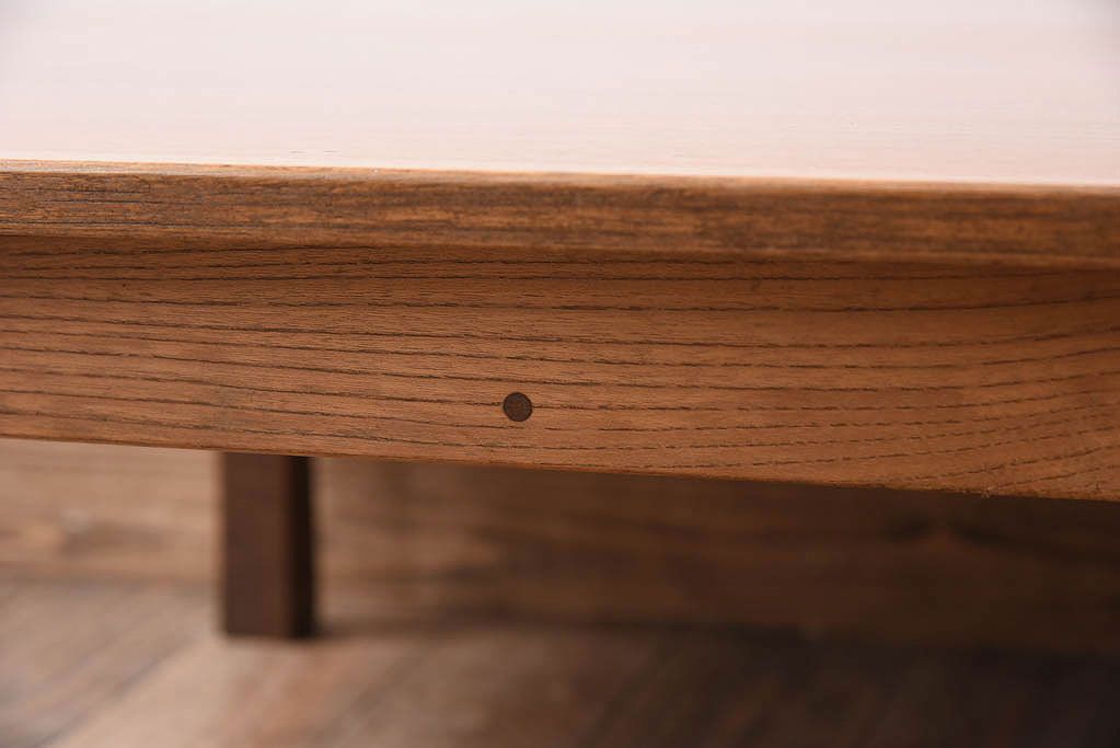 アンティーク家具　天板欅材!大ぶりなアンティークちゃぶ台(センターテーブル)