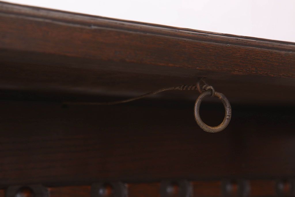 アンティーク家具　イギリスアンティーク　オーク材製ドローリーフテーブル