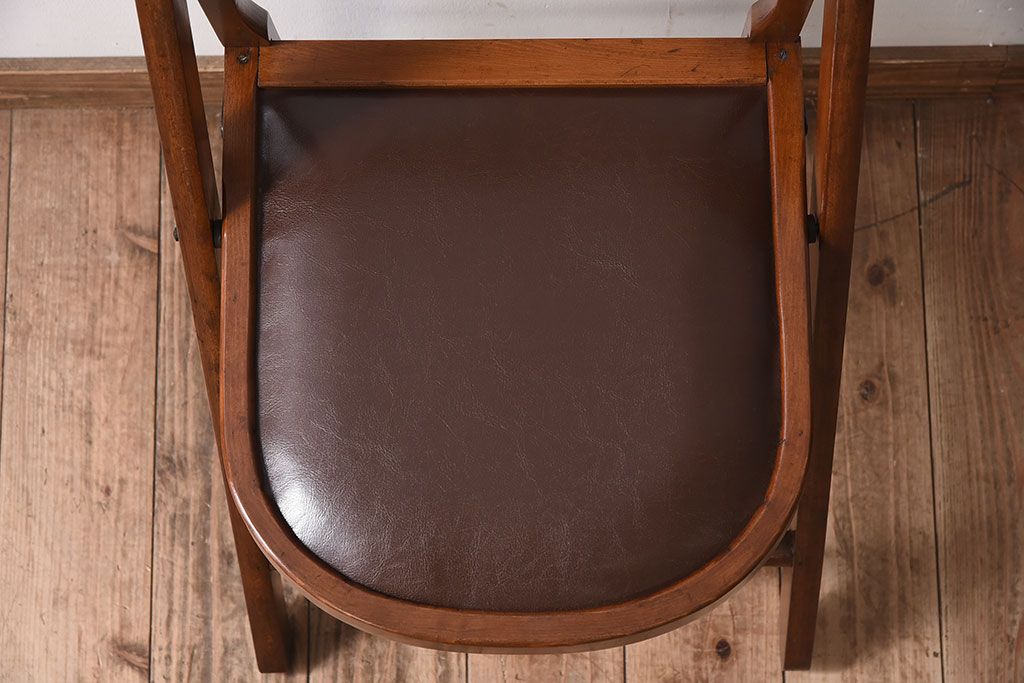 アンティーク家具　アンティーク　折りたたみ椅子(フォールディングチェア)(2)