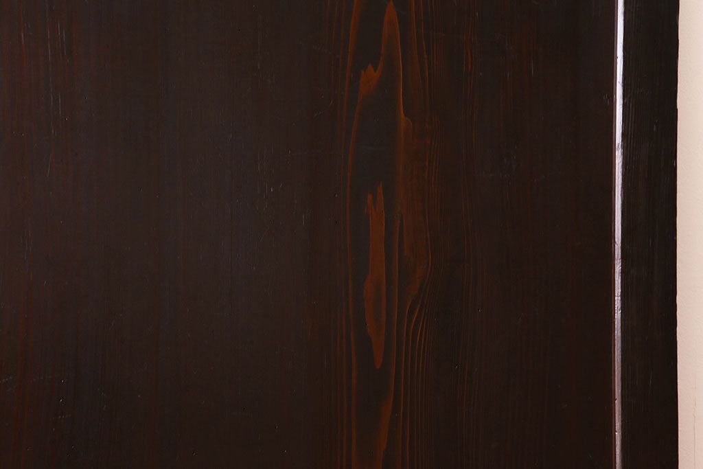 杉材　和製アンティーク　明治大正期　古い木味の帯戸2枚セット(1)