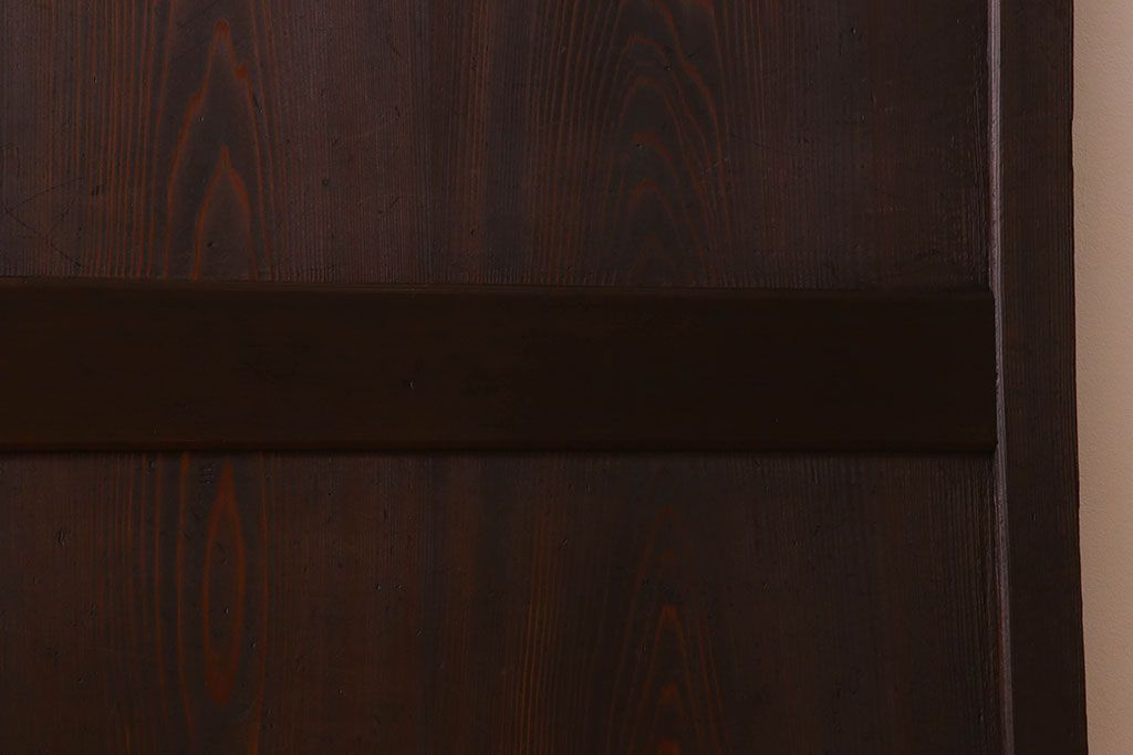 杉材　和製アンティーク　明治大正期　古い木味の帯戸2枚セット(2)