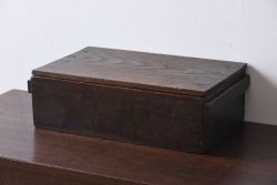 アンティーク雑貨　明治大正期　古い木味の小箱(木箱・収納箱)(1)
