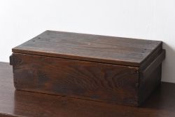 アンティーク雑貨　明治大正期　古い木味の小箱(木箱・収納箱)(2)