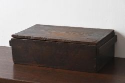 アンティーク雑貨　明治大正期　古い木味の小箱(木箱・収納箱)(3)