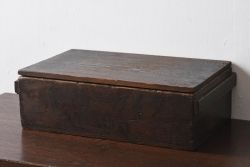 アンティーク雑貨　明治大正期　古い木味の小箱(木箱・収納箱)
